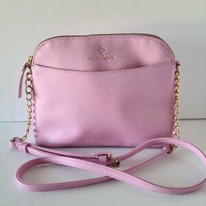 NANETTE LEPORE DOME CROSSBODY FAUX PEBBLED LEATHER